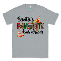 Heather Grey santa's favorite bus driver Classic Tee - AdoDesignShop