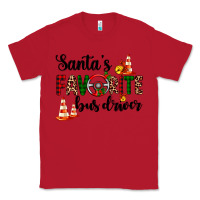 Red santa's favorite bus driver Classic Tee - AdoDesignShop