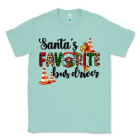 Seafoam santa's favorite bus driver Classic Tee - AdoDesignShop