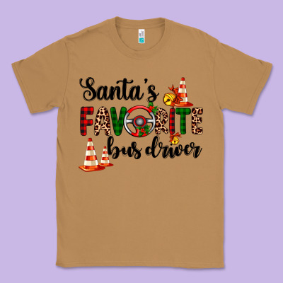 Santa's Favorite Bus Driver Classic Tee Designed By Adodesignshop