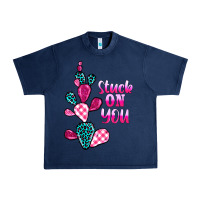 Navy stuck on you cactus Urban Heavy Tee - BarkalooDesign