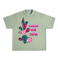 Oil Green stuck on you cactus Urban Heavy Tee - BarkalooDesign