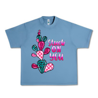 Pebble Blue stuck on you cactus Urban Heavy Tee - BarkalooDesign