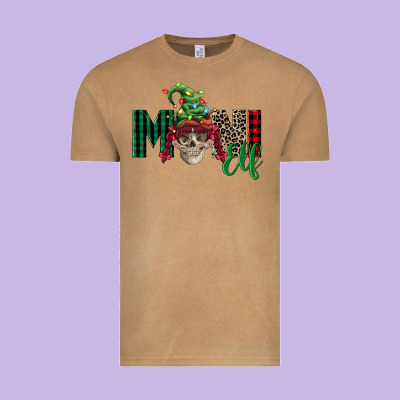 Girl Mini Elf Skull Vintage Tee Designed By Fadigitalartstudio