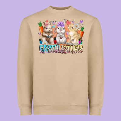 East Nail Hustler Heavyweight Sweatshirt Designed By Racoondesign