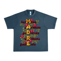 Midnight Navy ella es mamá Urban Heavy Tee - JahusDesignShop