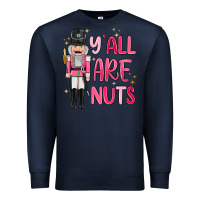 Navy yall are nuts Premium Sweatshirt - MaliasSmallBusiness