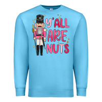 Ocean Blue yall are nuts Premium Sweatshirt - MaliasSmallBusiness