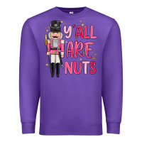 Purple yall are nuts Premium Sweatshirt - MaliasSmallBusiness