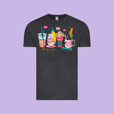 Teacher Coffee Cup Vintage Tee Designed By Adodesignshop