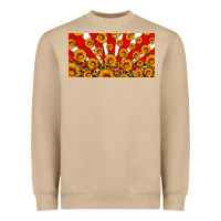 Usa Sunflowers Leopard License Plate Heavyweight Sweatshirt | Teevron