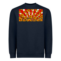 Navy usa sunflowers leopard license plate Heavyweight Sweatshirt - HRA Design Shop