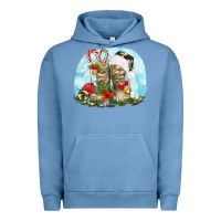 Pigment Pebble Blue army boots christmas Urban Hoodie - texasbilliewilder