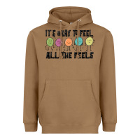 Toasted Coconut ıt's okay to feel all the feels Heavyweight Hoodie - MaliasSmallBusiness