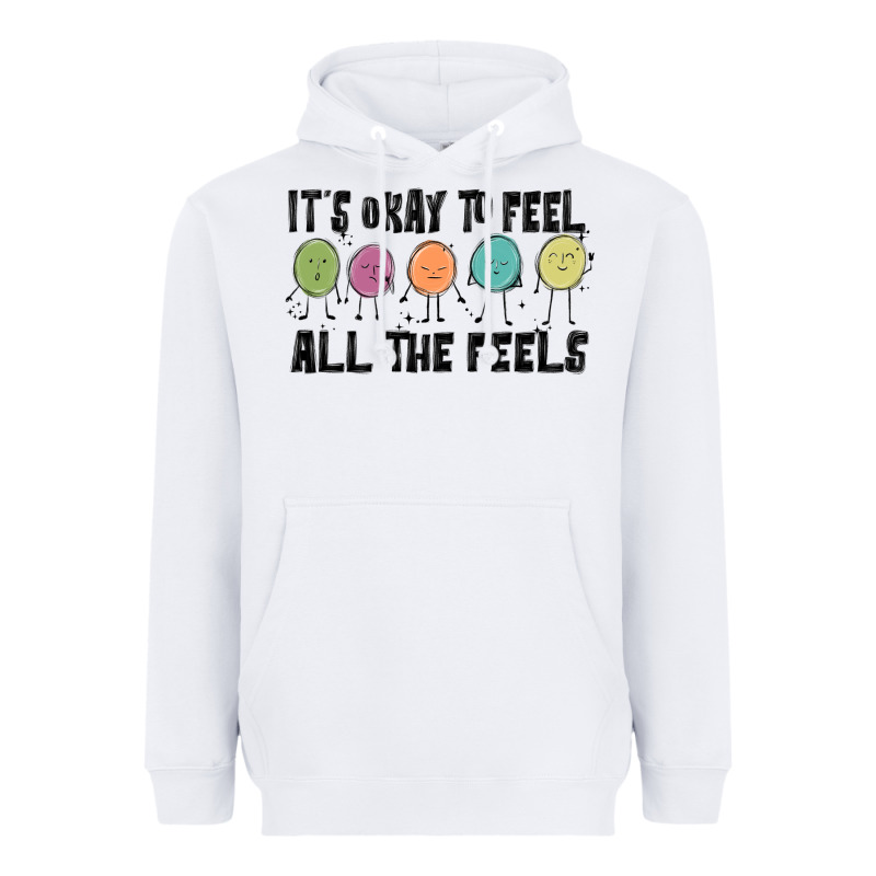 ıt's Okay To Feel All The Feels Heavyweight Hoodie by MaliasSmallBusiness | Teevron