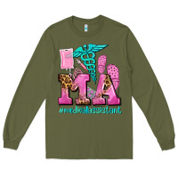 Army Green m a medical assistant Long Sleeve Tee - AdoDesignShop
