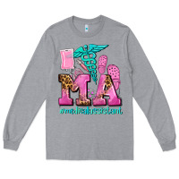 Heather Grey m a medical assistant Long Sleeve Tee - AdoDesignShop