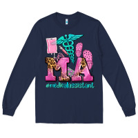 Navy m a medical assistant Long Sleeve Tee - AdoDesignShop