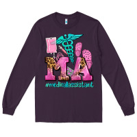 Plum m a medical assistant Long Sleeve Tee - AdoDesignShop