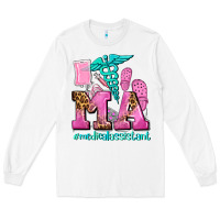 White m a medical assistant Long Sleeve Tee - AdoDesignShop