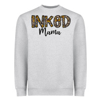 Heather Grey ınked mama Heavyweight Sweatshirt - CowhideDigitalArt