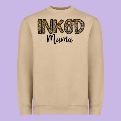 ınked Mama Heavyweight Sweatshirt Designed By Cowhidedigitalart