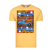 Vintage Mustard american truck air freshener Vintage Tee - HRA Design Shop