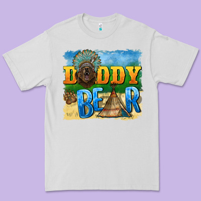 Daddy Bear Native Premium Tee Designed By Barkaloodesign