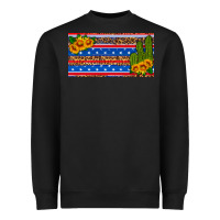 Black usa sunflower and cactus license plate Heavyweight Sweatshirt - HRA Design Shop