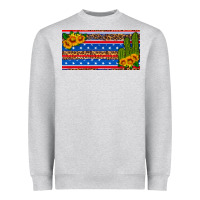 Heather Grey usa sunflower and cactus license plate Heavyweight Sweatshirt - HRA Design Shop