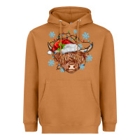 Meerkat christmas cow Heavyweight Hoodie - MaliasSmallBusiness