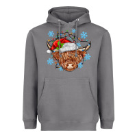Storm christmas cow Heavyweight Hoodie - MaliasSmallBusiness