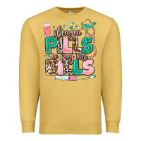 Antique Gold slingin' pills to pay the bills Premium Sweatshirt - MaliasSmallBusiness