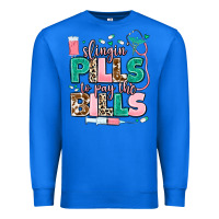 True Royal slingin' pills to pay the bills Premium Sweatshirt - MaliasSmallBusiness