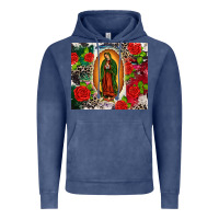 Vintage Denim Lady of Guadalupe Vintage Hoodie - CTS Tumbler Store