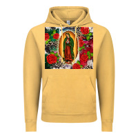 Vintage Mustard Lady of Guadalupe Vintage Hoodie - CTS Tumbler Store