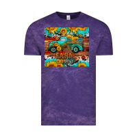 Cloud Purple western farm life truck sunflowers  mousepad Vintage Tee - HRA Design Shop
