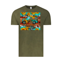 Vintage Olive western farm life truck sunflowers  mousepad Vintage Tee - HRA Design Shop