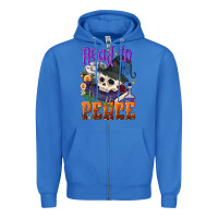 True Royal Read in peace Halloween Zipper Hoodie - NancyCooperArtShop