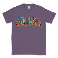 Lavender Happy thanksgiving Classic Tee - CowhideDigitalArt