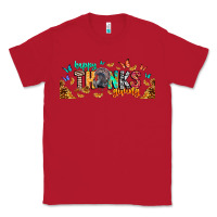 Red Happy thanksgiving Classic Tee - CowhideDigitalArt