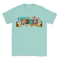 Seafoam Happy thanksgiving Classic Tee - CowhideDigitalArt