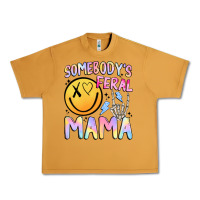 Peanut Butter somebody's feral mama Urban Heavy Tee - JahusDesignShop