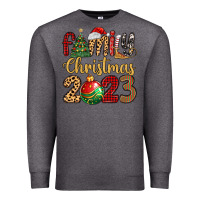 Charcoal Heather family christmas 2023 Premium Sweatshirt - MaliasSmallBusiness