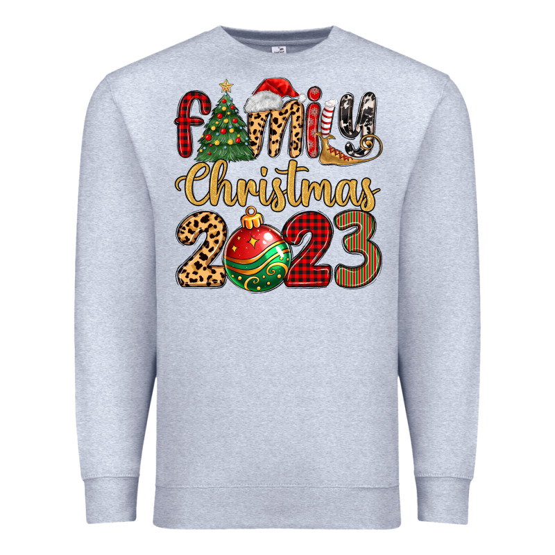 Family Christmas 2023 Premium Sweatshirt by MaliasSmallBusiness | Teevron