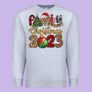 Family Christmas 2023 Premium Sweatshirt Designed By Maliassmallbusiness