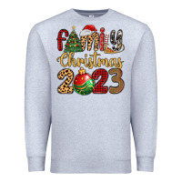Heather Grey family christmas 2023 Premium Sweatshirt - MaliasSmallBusiness