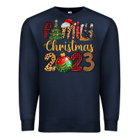 Navy family christmas 2023 Premium Sweatshirt - MaliasSmallBusiness