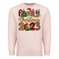 Pale Pink family christmas 2023 Premium Sweatshirt - MaliasSmallBusiness