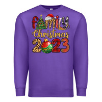 Purple family christmas 2023 Premium Sweatshirt - MaliasSmallBusiness